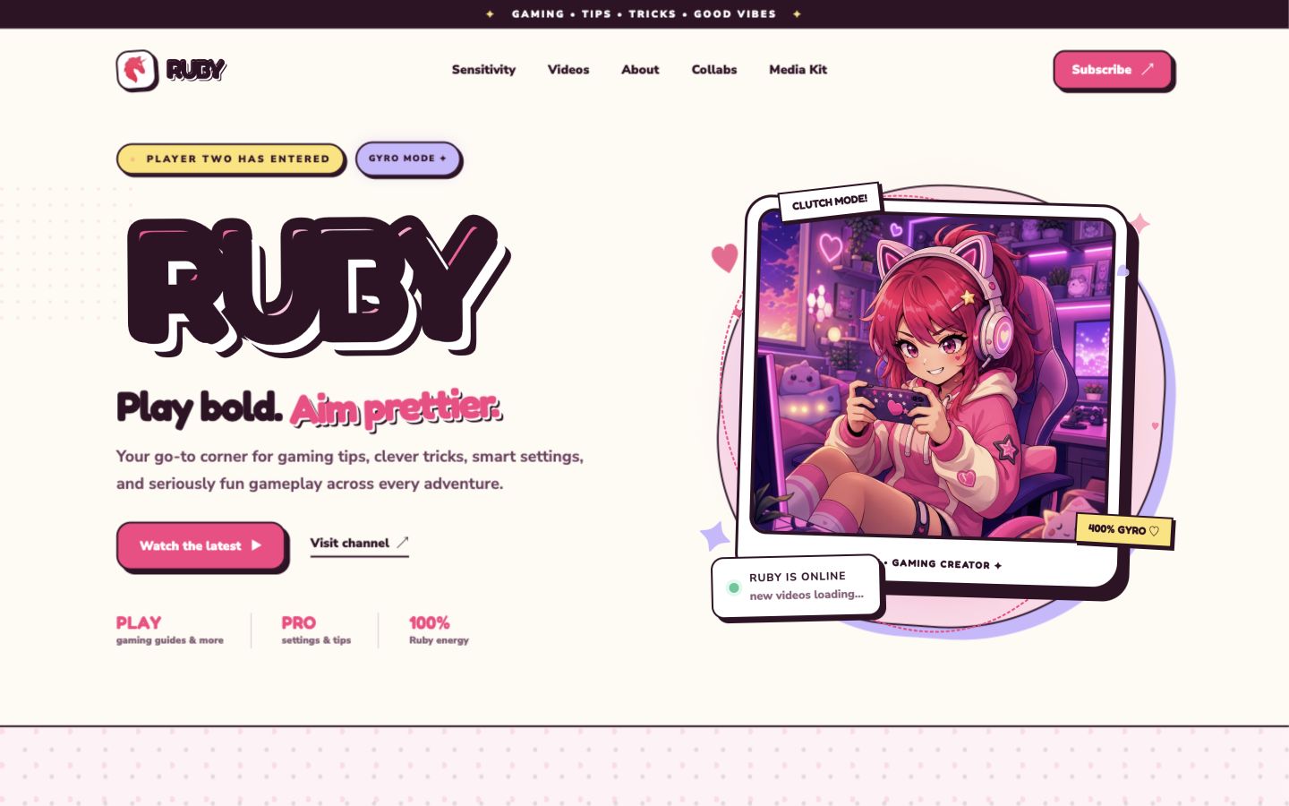 Ruby gaming creator platform